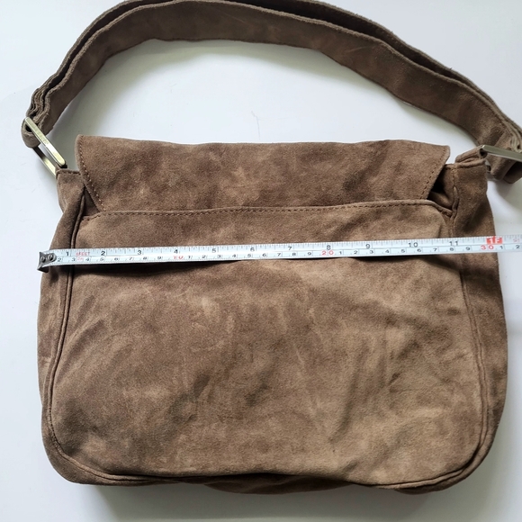 Bottega Veneta Brown Suede Shoulder Bag - Picture 14 of 14